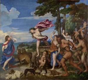Baco y Ariadna, 1520-23 (pre-restauración)